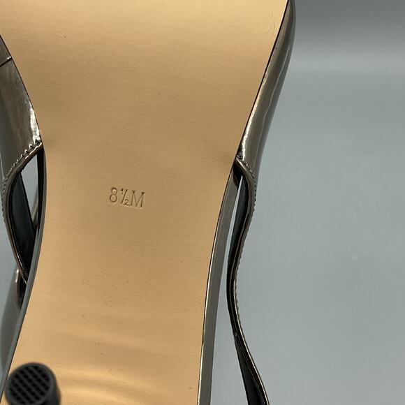 NEW Calvin Klein Women’s Cinola Slingback Pumps Pewter Mirror Metallic Size 8.5M - Picture 5 of 11